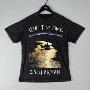 Zach Bryan The Quittin Time Tour 2024 T-Shirt One Of These Days Merch Size Small